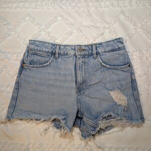 Wrangler High Rise Vintage 3" Ripped Jean Short Size 4